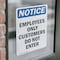 Signmission Employees Only Customers Do Not Enter OSHA Notice Sign, Vinyl Decal, 7in W x 10in L, 2PK OS-2PACK-NS-D-710-V-11991 - alternate 4